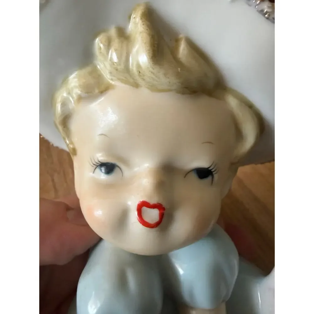 1950's Little Girl Head Vase Japan